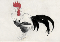 Chinese Rooster Painting