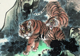 Chinese Tiger Painting