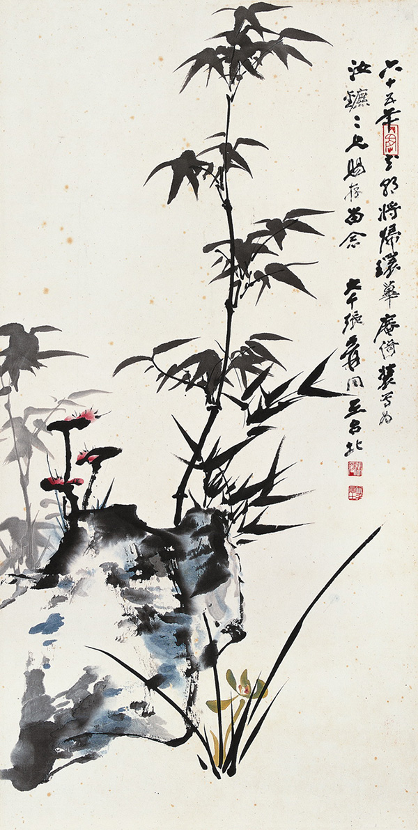 Zhang Daqian: Bamboo, Rocks, and Orchids