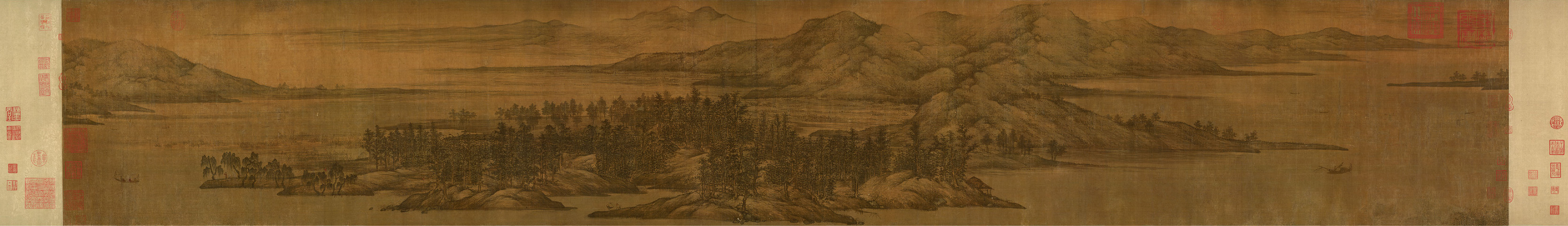 Dong Yuan: Awaiting the Ferry at the Foot of the Mountains in Summer