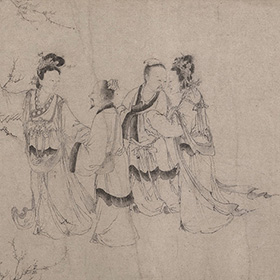 Zhao Cangyun: Liu Chen and Ruan Zhao Entering the Tiantai Mountains