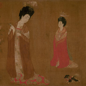 Zhou Fang: Court Ladies Wearing Flowered Headdresses