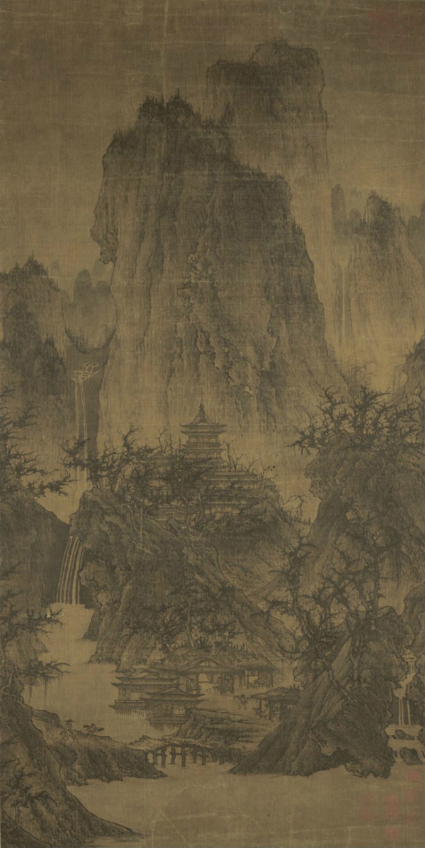 Li Cheng: A Solitary Temple Amid Clearing Peaks