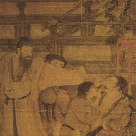 Liu Songnian: Five Tang Scholars