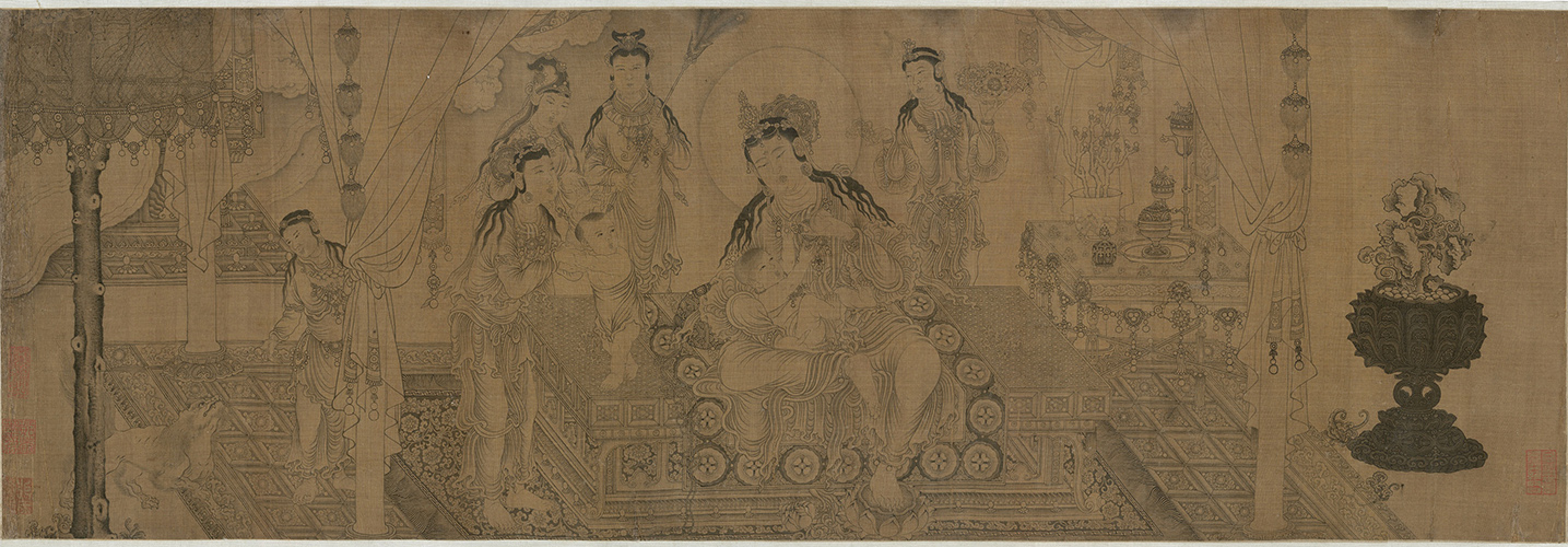 Wang Zhenpeng: Mahaprajapati Nursing the Infact Buddha